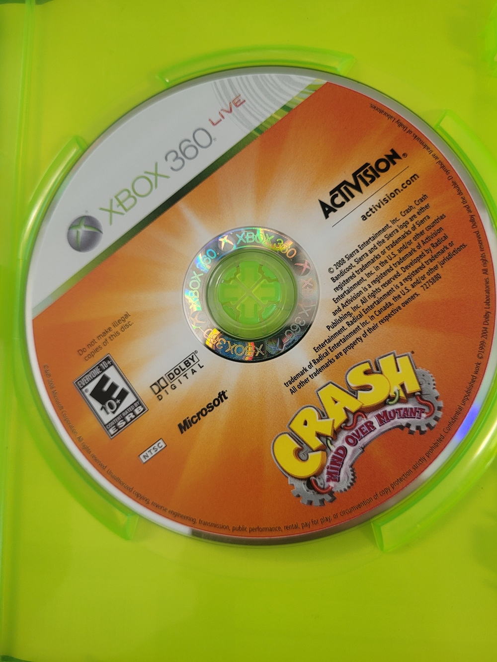 Xbox 360 Crash: Mind Over Mutant - Crash CIB - Picture 3 of 4